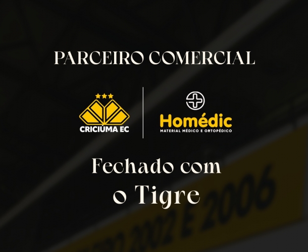 Criciúma E.C. e Homédic Saúde firmam parceria para a temporada de 2026