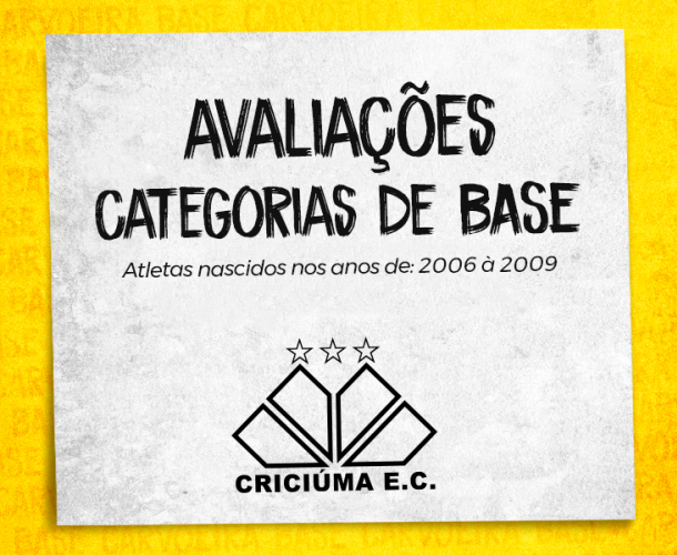 Criciúma realiza avaliações para a base neste mês
