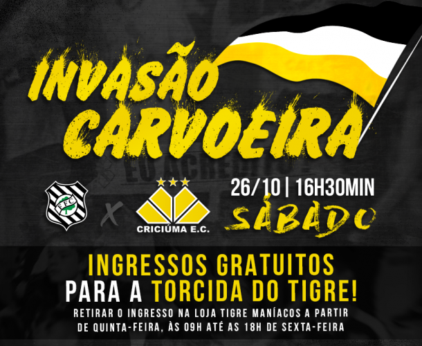 Invasão Carvoeira para o jogo em Florianópolis
