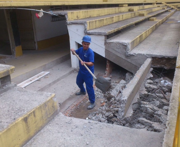 Melhorias no estádio Heriberto Hülse