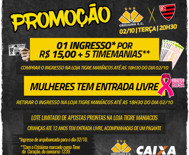 Promoção para Criciúma e Oeste