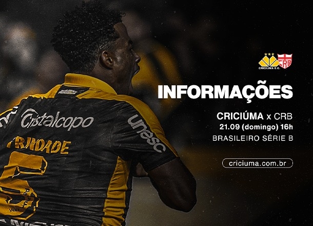SERVIÇO DE JOGO PARA CRICIÚMA X CRB