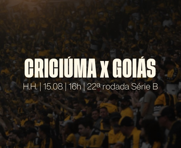 SERVIÇO DE JOGO PARA CRICIÚMA X GOIÁS 