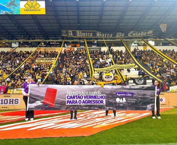 Tigre e OAB Criciúma se unem pelo combate à violência contra a mulher
